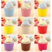 Lesirit Solid color Paper Baking Cups Standard Size Cupcake Liners Wrappers for Birthday Party Wedding Baby Shower Baking Decoration (72 Light Grey) - B0711CZB2L